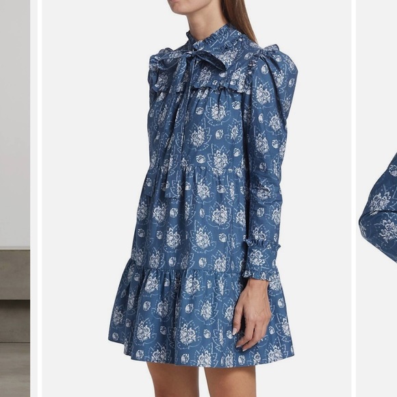 Batsheva Mina Dress Antique Blue NWT | size 4 - Picture 2 of 9